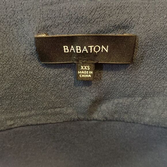 Aritzia Babaton Olivier Zip Up Navy Sweater XXS - Picture 3 of 11